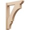 Ekena Millwork 5 1/2-in W x 26-in D x 34-in H Balboa Slat Rough Cedar Woodgrain TimberThane Outlooker, Primed Tan OUTUR055X26X34BOA24RCPR - alternate 1